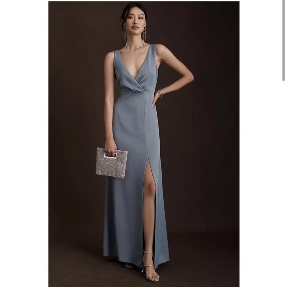 BHLDN Blue Sleeveless Gown